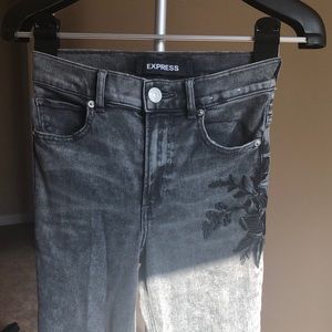 High rise skinny ankle jeggings